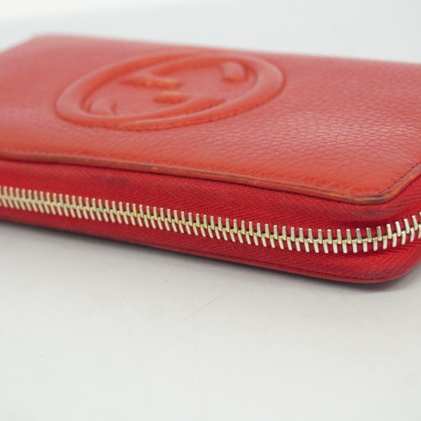 1240001037951 8 Gucci Long Wallet Soho Red Champagne Gold Hardware