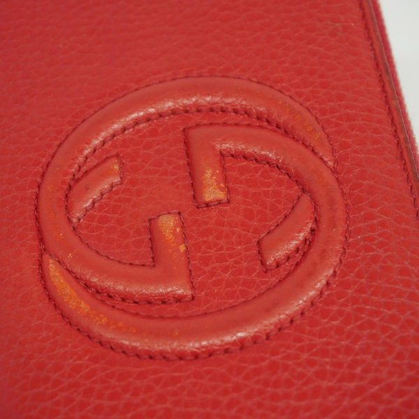 1240001037951 9 Gucci Long Wallet Soho Red Champagne Gold Hardware