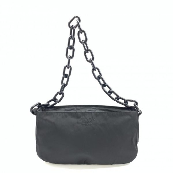 1240001037972 1 Prada Shoulder Bag Handbag Nylon Black