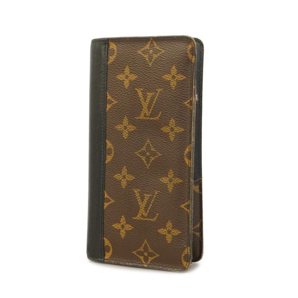 1240001037976 1 Louis Vuitton Long Wallet Tanon Brown Black