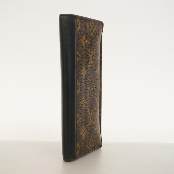 1240001037976 2 Louis Vuitton Long Wallet Tanon Brown Black