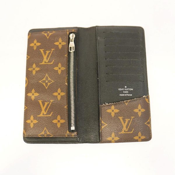 1240001037976 4 Louis Vuitton Long Wallet Tanon Brown Black