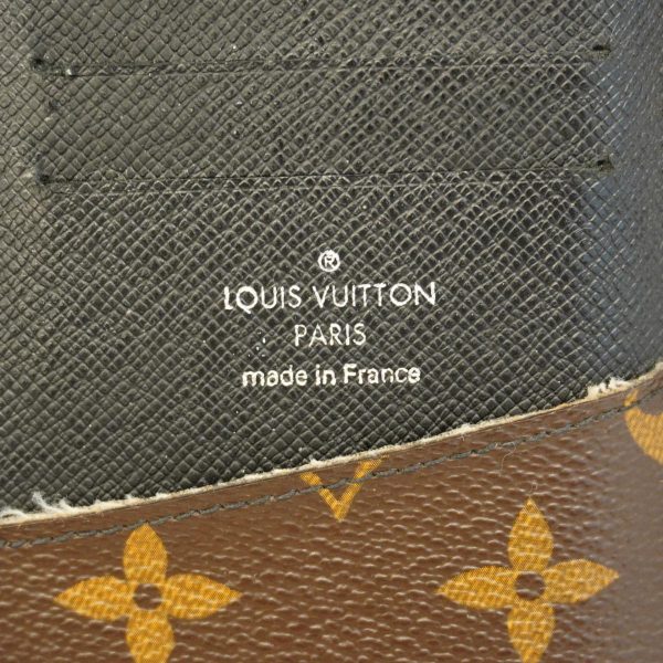 1240001037976 5 Louis Vuitton Long Wallet Tanon Brown Black