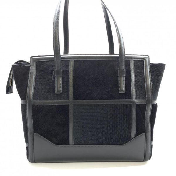 1240001037988 4 Salvatore Ferragamo Tote Bag Leather Suede Black