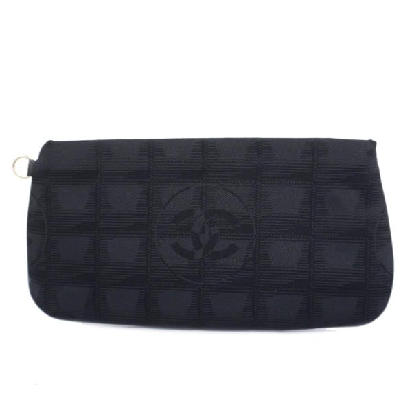 1240001038001 1 Chanel Pouch New Travel Nylon Black