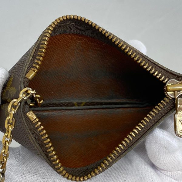 1240001038010 3 Louis Vuitton Coin Case Monogram Pochette Brown