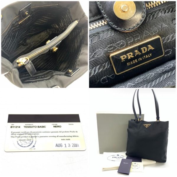 1240001038011 9 Prada Tote Bag Nylon Black