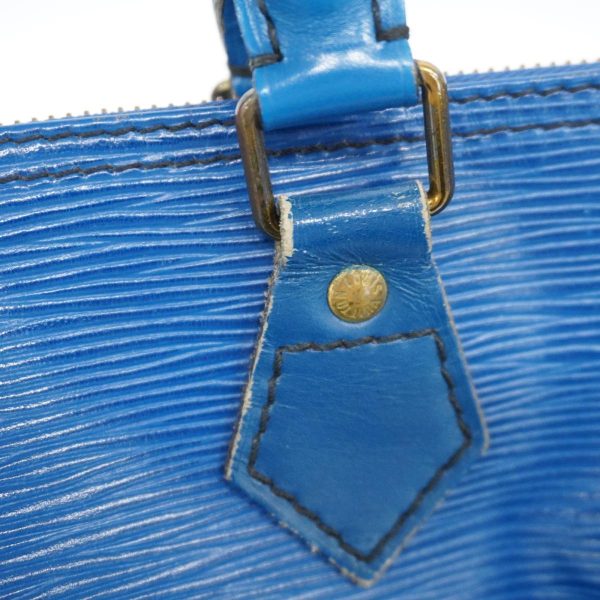 1240001038016 7 Louis Vuitton Handbag Epi Speedy 30 Toledo Blue