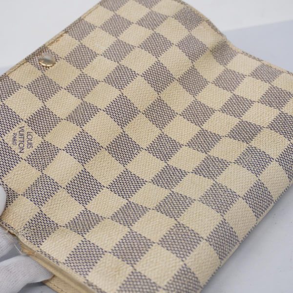 1240001038023 16 Louis Vuitton Long Wallet Portefeuille Sara White