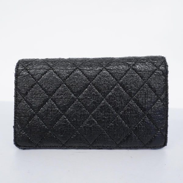 1240001038025 14 Chanel Long Wallet Matelasse Leather Black