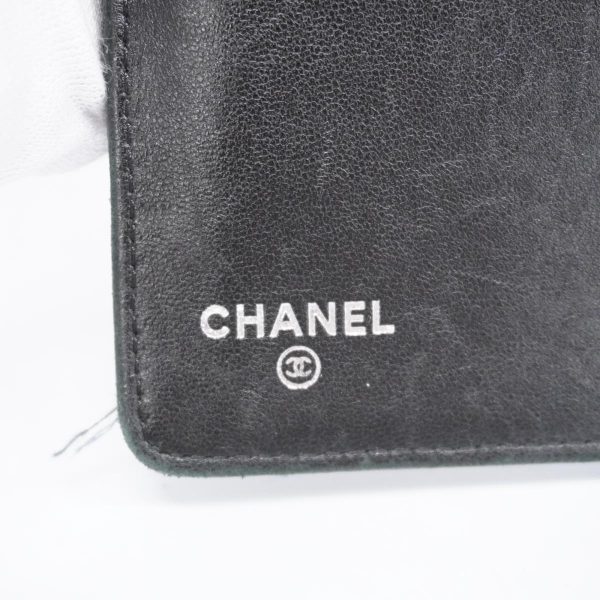 1240001038025 4 Chanel Long Wallet Matelasse Leather Black