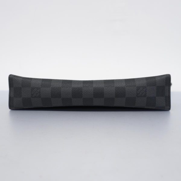 1240001038043 3 Louis Vuitton Clutch Bag Voyage MM Black Gray