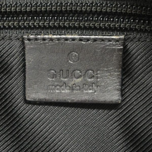 1240001038052 5 Gucci Shoulder Bag GG Canvas Black Champagne