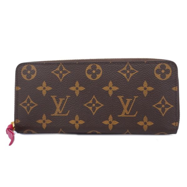 1240001038057 1 Louis Vuitton Long Wallet Clemence Hot Pink