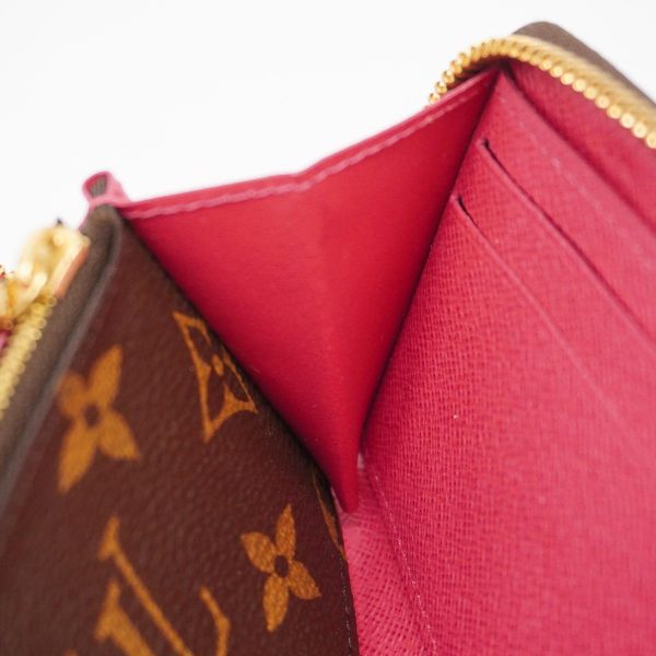 1240001038057 12 Louis Vuitton Long Wallet Clemence Hot Pink