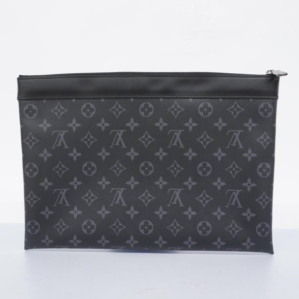 1240001038060 12 Louis Vuitton Clutch Bag Discovery Black Gray