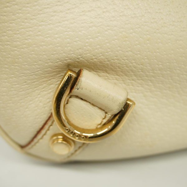 1240001038070 16 Gucci Handbag Abby Leather Ivory Champagne