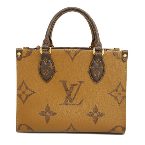 1240001038089 10 Louis Vuitton 2way Bag Reverse On The Go PM Brown