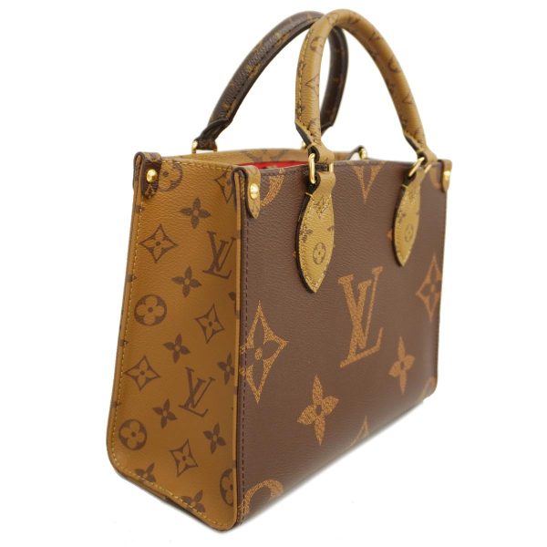 1240001038089 2 Louis Vuitton 2way Bag Reverse On The Go PM Brown