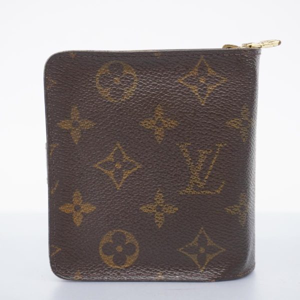 1240001038096 12 Louis Vuitton Wallet Monogram Compact Zip Brown