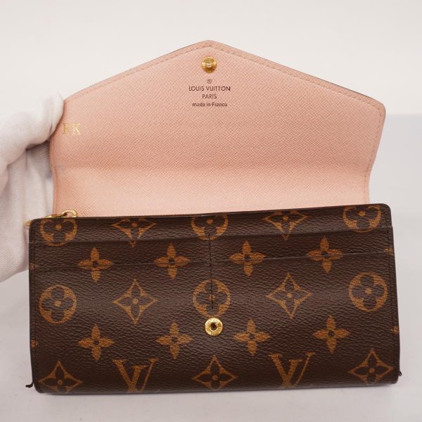 1240001038097 17 Louis Vuitton Wallet Sara Brown Rose Ballerine