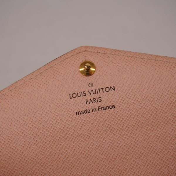 1240001038097 4 Louis Vuitton Wallet Sara Brown Rose Ballerine