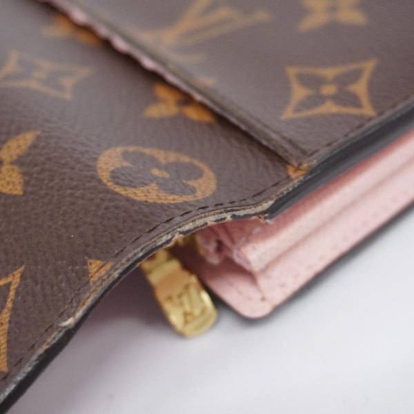 1240001038097 8 Louis Vuitton Wallet Sara Brown Rose Ballerine