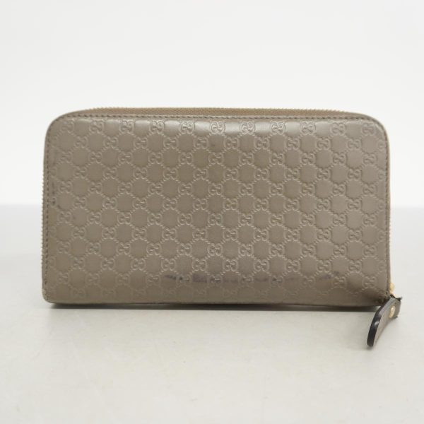 1240001038120 11 Gucci Long Wallet Micro Guccisima Leather Gray