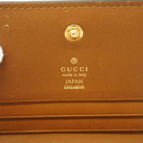 1240001038126 4 Gucci Wallet GG Supreme Brown Gold hardware