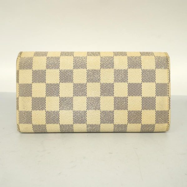 1240001038129 16 Louis Vuitton Long Wallet Portefeuille Sara White