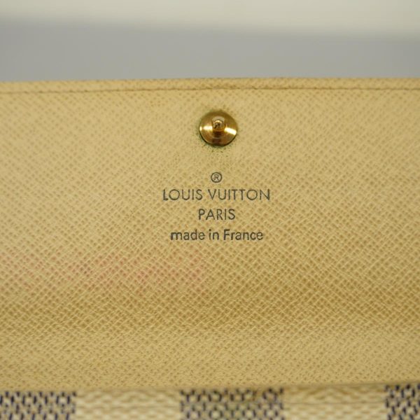 1240001038129 4 Louis Vuitton Long Wallet Portefeuille Sara White