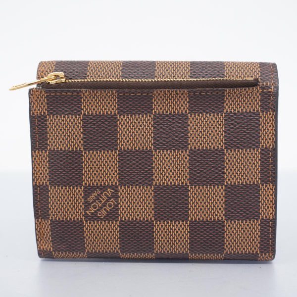 1240001038137 11 Louis Vuitton Tri fold Wallet Damier Elise Ebene