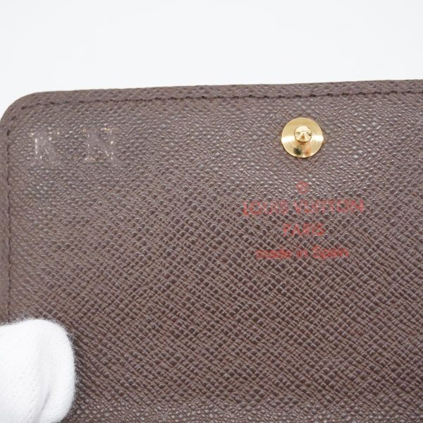 1240001038137 5 Louis Vuitton Tri fold Wallet Damier Elise Ebene