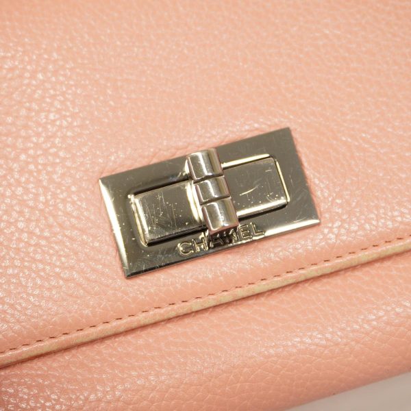 1240001038145 10 Chanel Wallet Leather Pink Silver Hardware