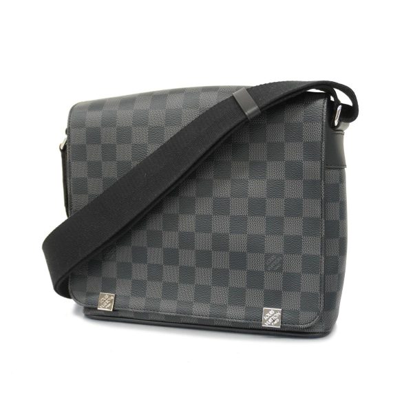 1240001038156 1 Louis Vuitton Shoulder Bag District PM Black Gray