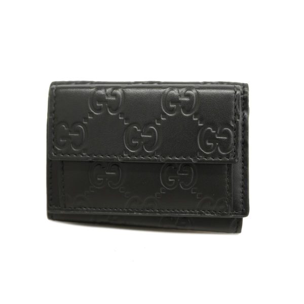 1240001038178 1 Gucci Tri fold Wallet Guccisima Leather Black