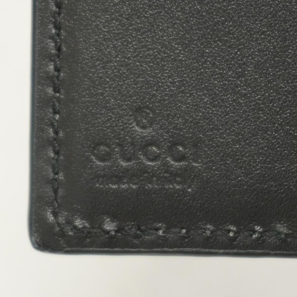 1240001038178 4 Gucci Tri fold Wallet Guccisima Leather Black