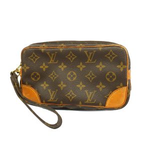 1240001038212 1 Louis Vuitton Saffron MM 2 Way HandBag Monogram Brown