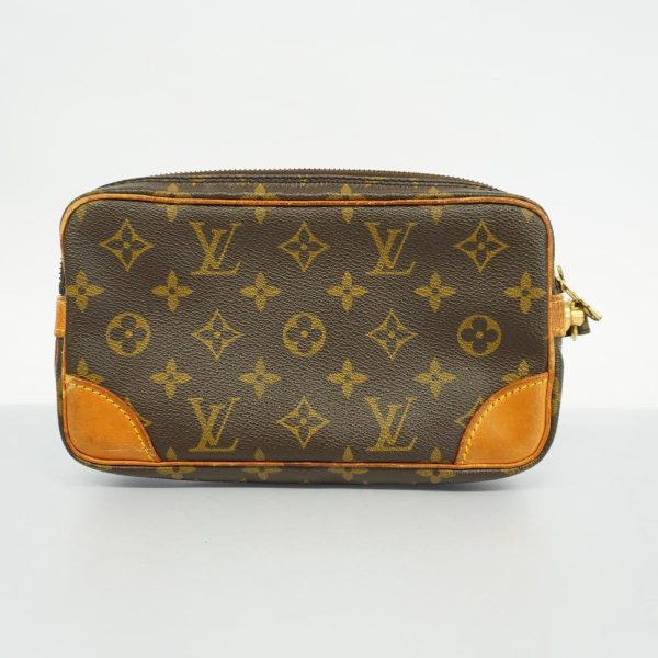 1240001038212 10 Louis Vuitton Clutch Bag Marly Dragonne PM Brown