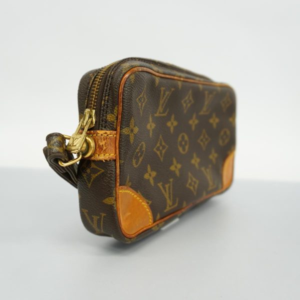 1240001038212 2 Louis Vuitton Clutch Bag Marly Dragonne PM Brown