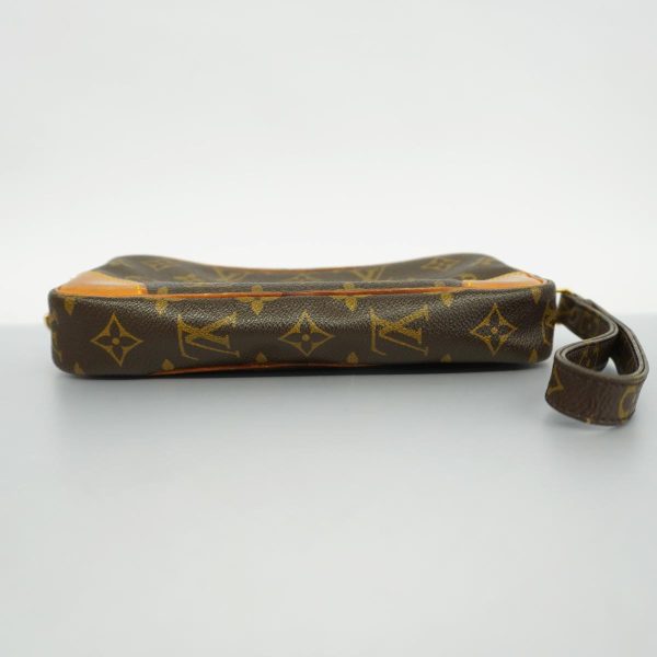 1240001038212 3 Louis Vuitton Clutch Bag Marly Dragonne PM Brown