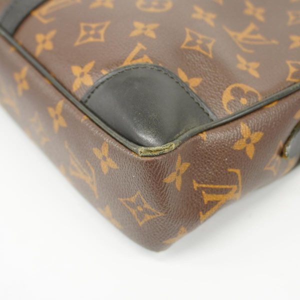 1240001038221 6 Louis Vuitton Briefcase Porte De Cumin Brown Black