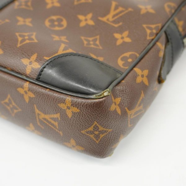 1240001038221 9 Louis Vuitton Briefcase Porte De Cumin Brown Black