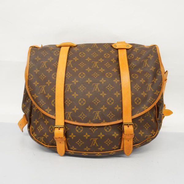 1240001038231 17 Louis Vuitton Shoulder Monogram Saumur 43 Brown