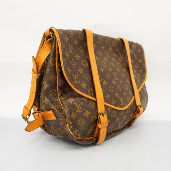 1240001038231 2 Louis Vuitton Shoulder Monogram Saumur 43 Brown