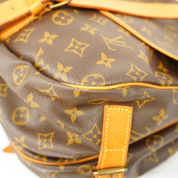 1240001038231 6 Louis Vuitton Shoulder Monogram Saumur 43 Brown