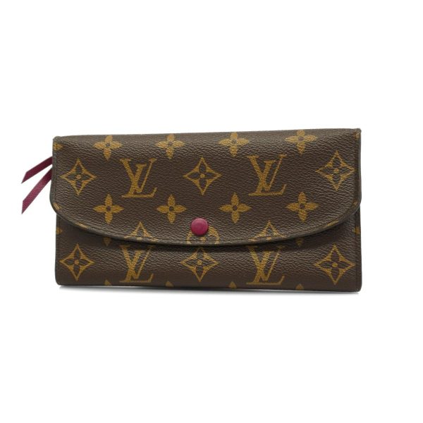 1240001038305 1 Louis Vuitton Long Wallet Emily Brown Fuchsia