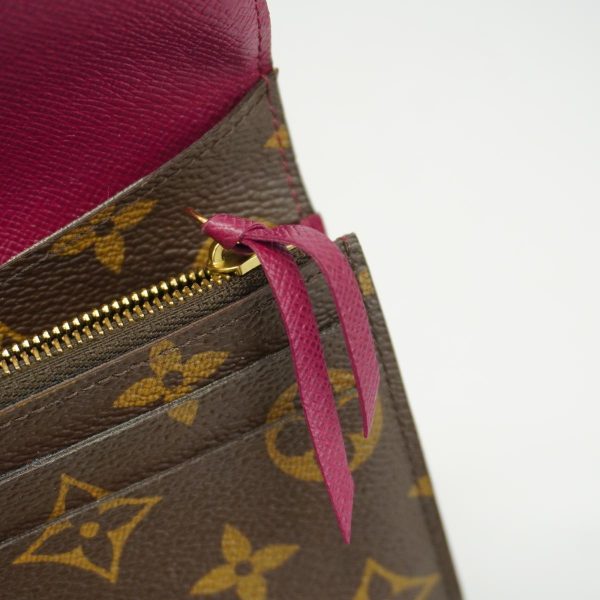 1240001038305 10 Louis Vuitton Long Wallet Emily Brown Fuchsia