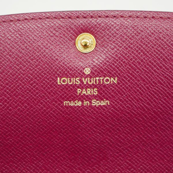 1240001038305 4 Louis Vuitton Long Wallet Emily Brown Fuchsia