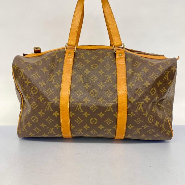 1240001038357 12 Louis Vuitton Boston Bag Saxophone Pool 45 Brown